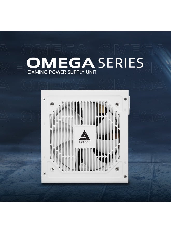 Aztech أوميغا 1250 واط 80 بلس ذهبية ATX 3.1 & PCIe 5.1 جاهز مزود طاقة كامل التعديل مروحة هجينة فائقة الهدوء 120 مم، مكثفات يابانية 100% 105 درجة مئوية، تحكم في الضوضاء صفر دورة في الدقيقة مزود طاقة RTX 40 و Ryzen و Intel - Image 5