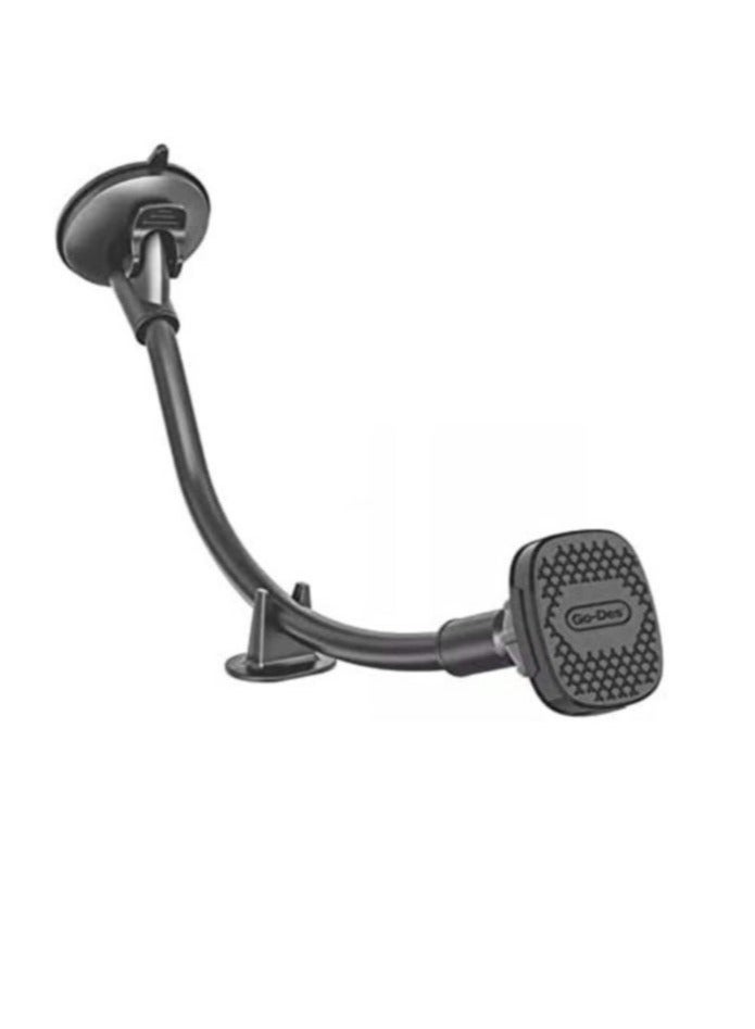 GO-DES Versatile Magnetic Car Holder Windshield & Center Console Mount Black(GD-HD761) - Image 1