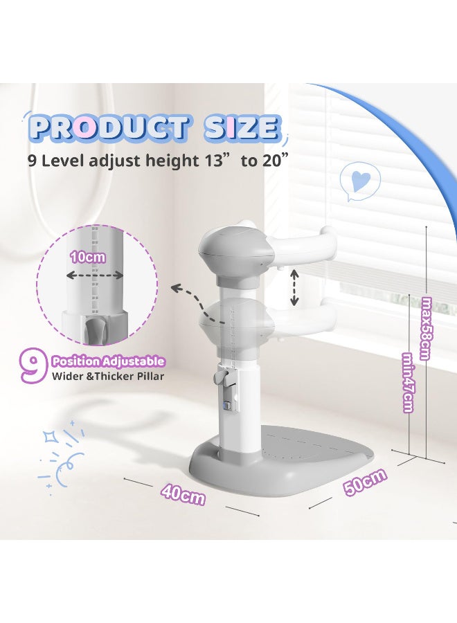 ZERIFAM Baby Shower Stand, Baby Shower Standing Support, Adjustable Baby Bath Support with Anti-Slip/Dumping Base, Baby Bath Stand for Themselves,Soporte para Bañera de Bebé,Ideal Gift for Infants 6-36 Months - Image 5