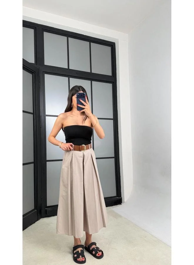 GAUS Stone Belt Skirt Pants GAUS-01571.