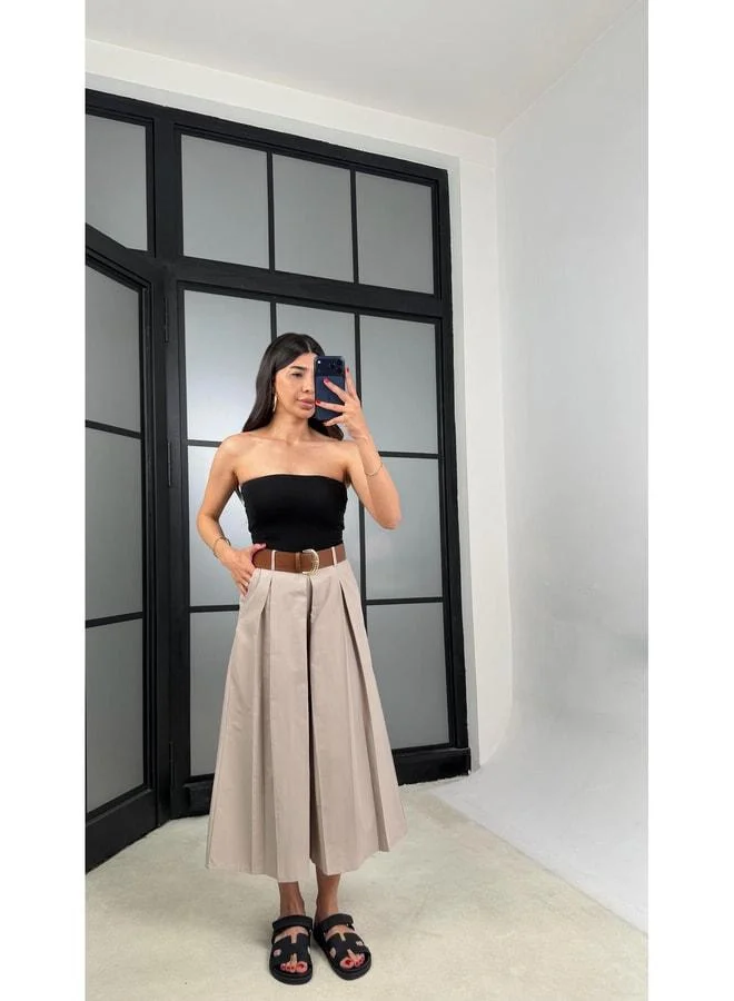GAUS Stone Belt Skirt Pants GAUS-01571.