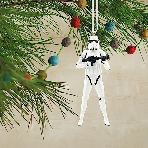 Hallmark Stormtrooper Hanging Christmas Ornament Star Wars Space Themed Resin Tree Decoration - Image 3