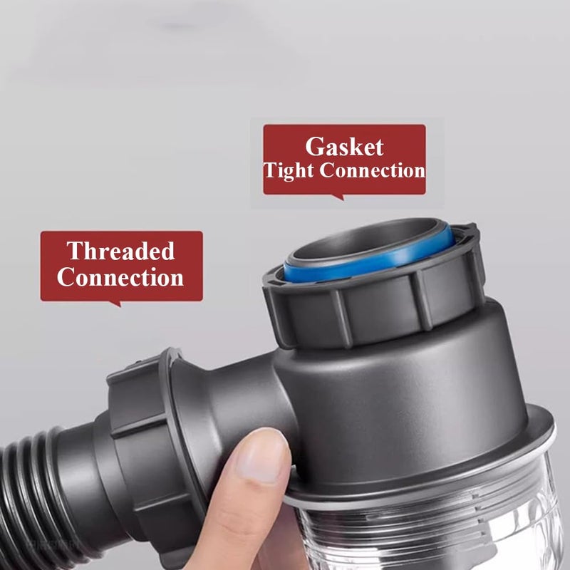 Beveled Joint M Size P Trap Sink Drain Replacement Visible Removable Easy Clean Valve For Kitchen Bathroom Garbage Disposal - Image 4