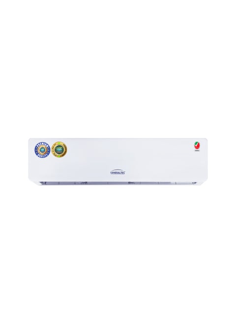 Generaltec 1.5 Ton Split Air Conditioner with Rotary Compressor T3 – 7 Years Compressor Warranty, 4-Way Swing, Golden Fin, Remote Control