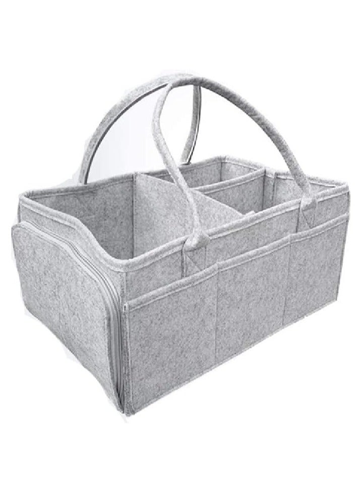 Gonice Baby Diaper Caddy Organizer For Boy Or Girl Large Nursery Storage Bin Basket Portable Holder Tote Bag For Changing Table And Car Baby Shower Gift Newborn Essentials Stuff Registry Must Haves Item  - Image 1
