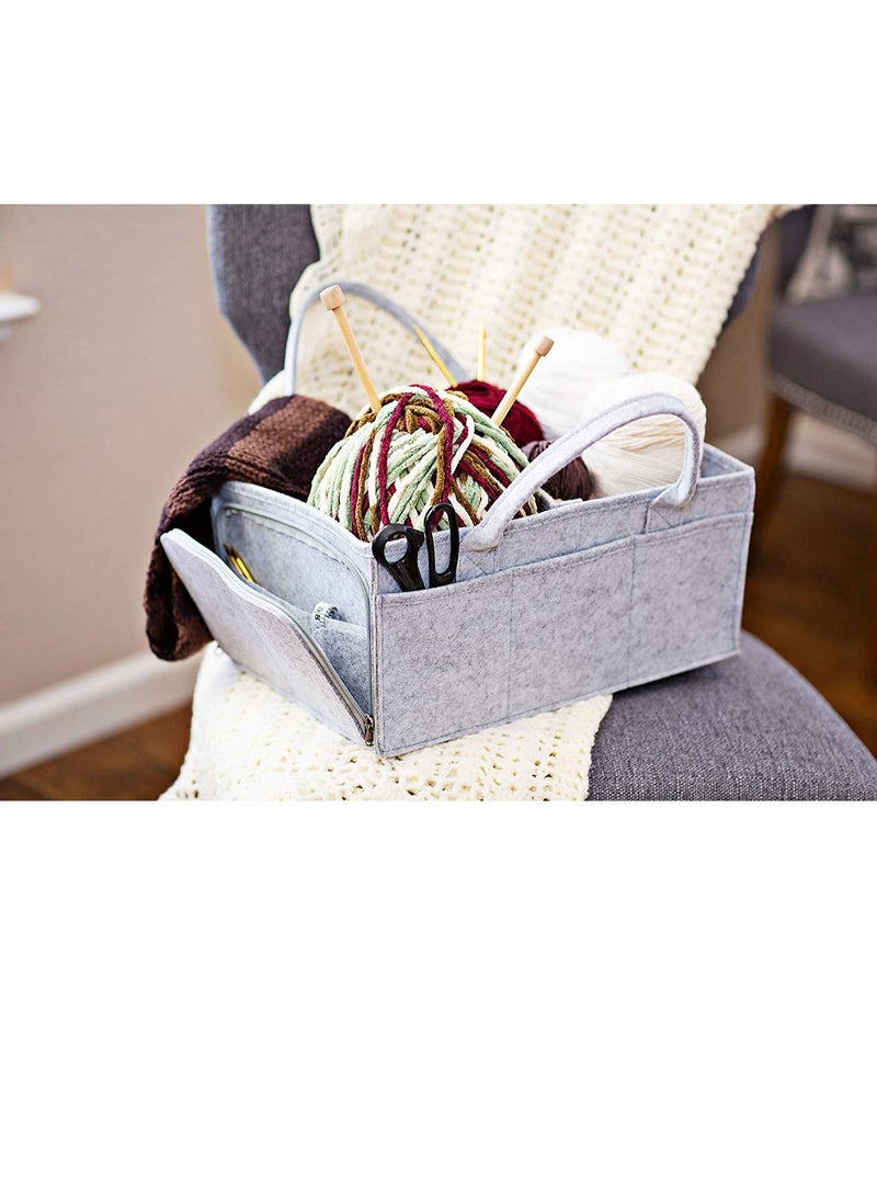 Gonice Baby Diaper Caddy Organizer For Boy Or Girl Large Nursery Storage Bin Basket Portable Holder Tote Bag For Changing Table And Car Baby Shower Gift Newborn Essentials Stuff Registry Must Haves Item  - Image 3