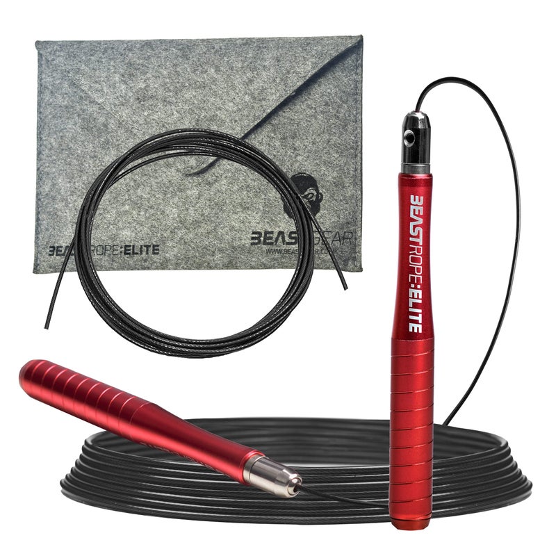 Beast Gear Jump Rope for Men and Women - Built for Speed, Premium Aluminium Jumping Rope for Advance Fitness - Boxing, MMA, HIIT, Strength Training & Double Unders - Image 1