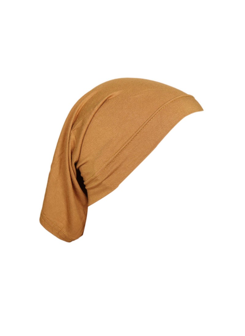 Generic Silky Cotton Beanie MSL09 Elastic Breathable Turban Cap 12# yellow 