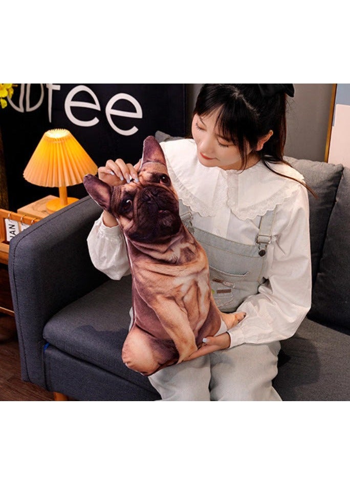 Etertoyle Dog Shaped Throw Pillow Double-sided 3D Realistic Print Doggy Soft Plush Cushion - Image 2