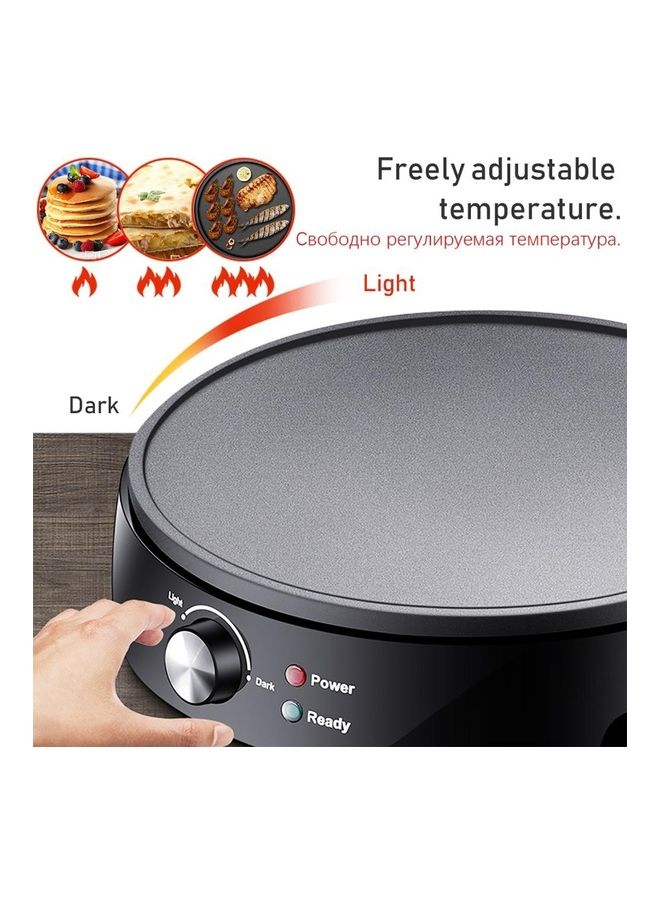 Electric Non-Stick Griddle Baking Pan Black 31x8x32cm - Image 4