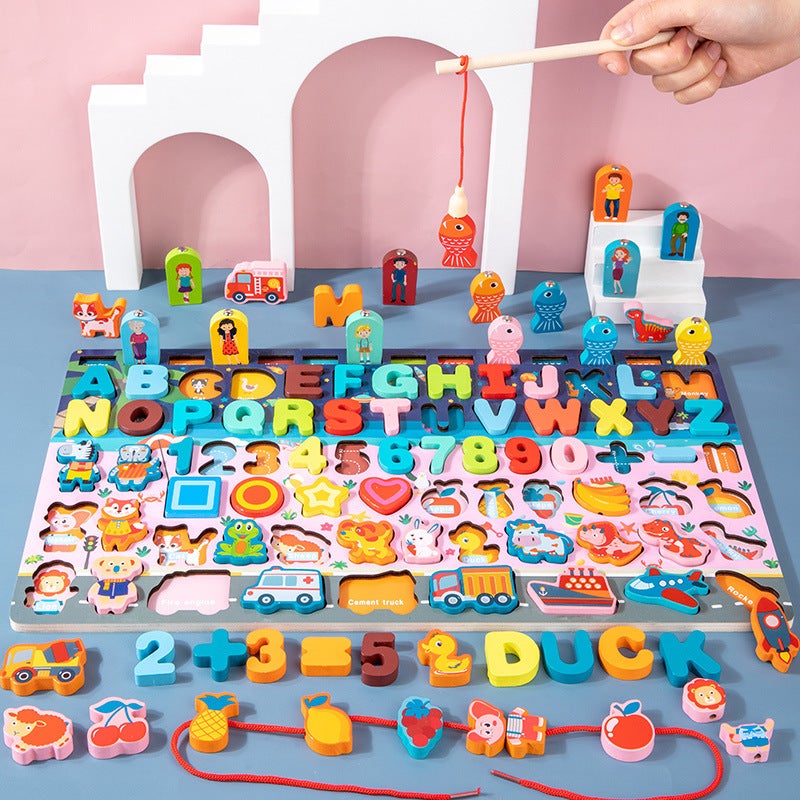 Children'S Digital Puzzle Toys Baby Early Education Puzzle Development Brain-Moving 1-2 And A Half Years Old 3 Boys And Girls Assembling Building Blocks - Image 2