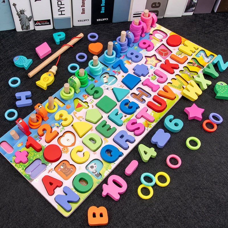 Children'S Digital Puzzle Toys Baby Early Education Puzzle Development Brain-Moving 1-2 And A Half Years Old 3 Boys And Girls Assembling Building Blocks - Image 1