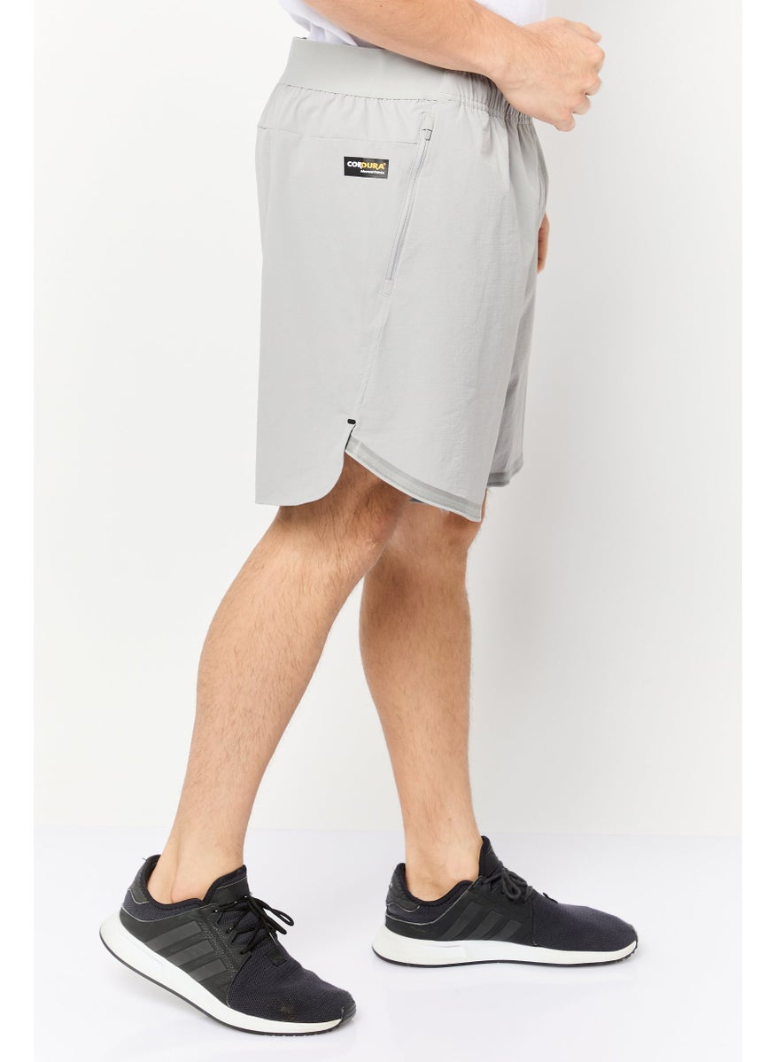 Adidas Men Sportswear Fit 7 Inseam Outdoor Shorts, Grey  - Image 3
