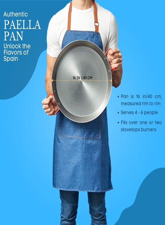 Garcima 16-Inch Carbon Steel Paella Pan, 40cm - Image 5