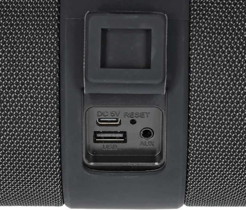 NEDIS Bluetooth Speaker, 40W Portable Wireless Stereo with Built-In Mic, RGB LED Lights, IPX6 Water Resistant, TWS Pairing, USB-C Charging, Up to 6.5H Playtime - Black - Image 4