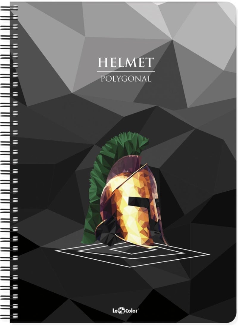 Le Color - 4-Pack School Notebook A4 Spiral 2 Square 2 Lined 4 x 200 Pages - Image 1