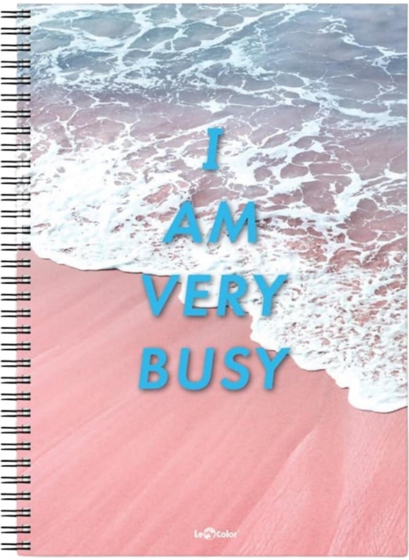 Le Color - 4-Pack School Notebook A4 Spiral 2 Square 2 Lined 4 x 200 Pages - Image 1
