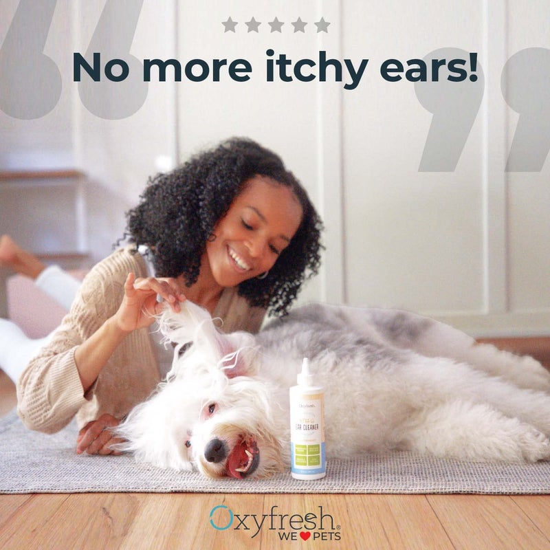 Oxyfresh Advanced Pet Ear Cleaner - Best Dog Ear Cleaner Solution - Helps with Yeast, Wax, Dirt & Itchy Ear Canal - Cleaning, Soothing, & Sting-Free Dog Ear Wash & Cat Ear Cleaner 8oz - Image 3