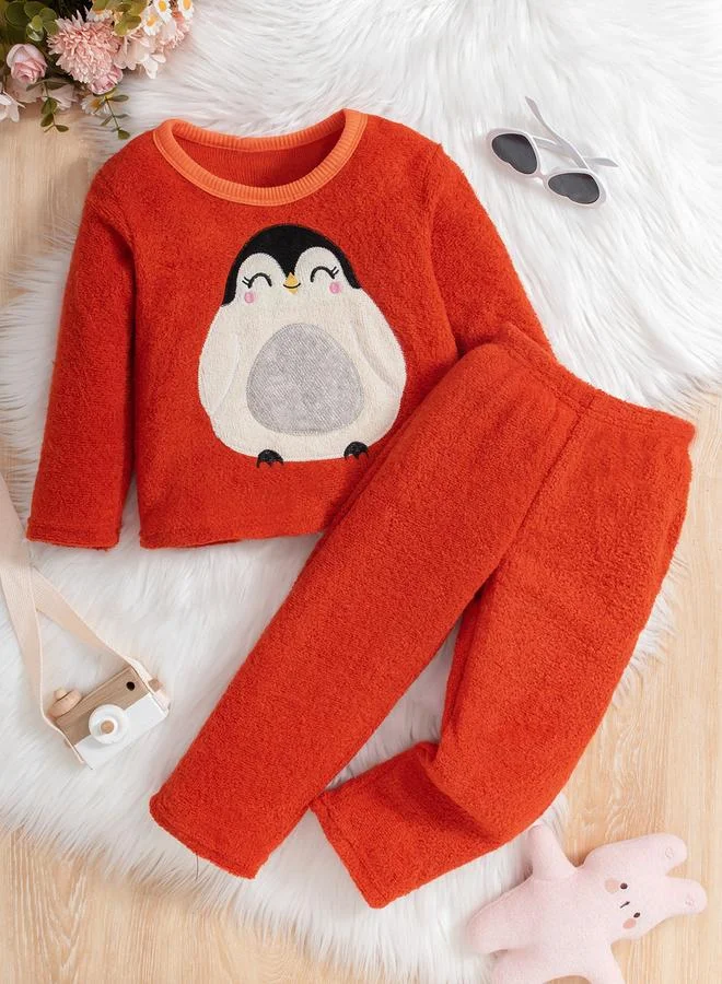 Take Two Girls Patchwork Fleece Top and Pyjama Set