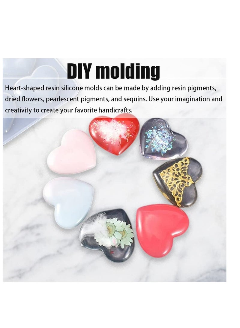 Excefore Love Heart Resin Silicone Moulds, 25 Cavities Silicone Casting Epoxy Resin Mold, Suitable for Pendant Earring Keychain Decoration  - Image 2