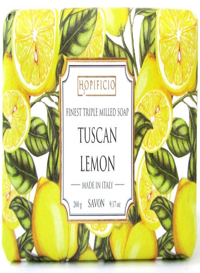 Hopificio - Finest Milled All-Natural Bar Soap, Moisturizing & Brightening. Suitable for Hand, Face & Body - 9.17 Oz (Lemon) - Image 1