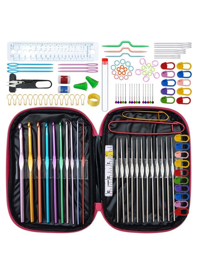 127-Piece Crochet Hook Kit Set - Image 1