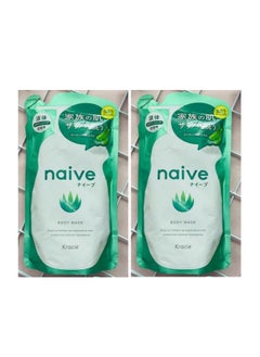 naive Naive Body Soap aloe extract  refilling 380 ML,Pack of 2  - Image 1