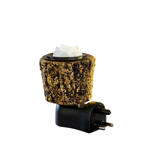Prathna® Designer Electric Kapoor Dani with Wooden Finish | Camphor Diffuser & Aroma Burner for Pooja, Meditation & Home Fragrance | Plug-in Electric Camphor Vaporizer for Daily Use - Image 1
