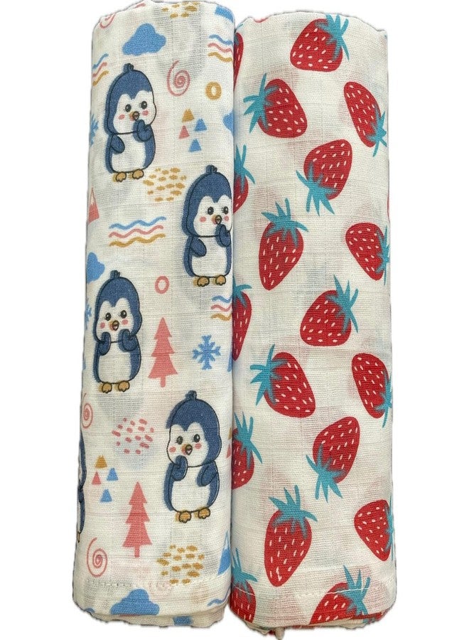 Reexplore Muslin Cotton Swaddle for Newborns | Ultra Soft Organic Baby Wrap Blanket | Lightweight Breathable Infant Sleeping Sheet | Large Size Babies Cloth for Burping Nursing (100x100 cm, Pack of 2) - Image 1