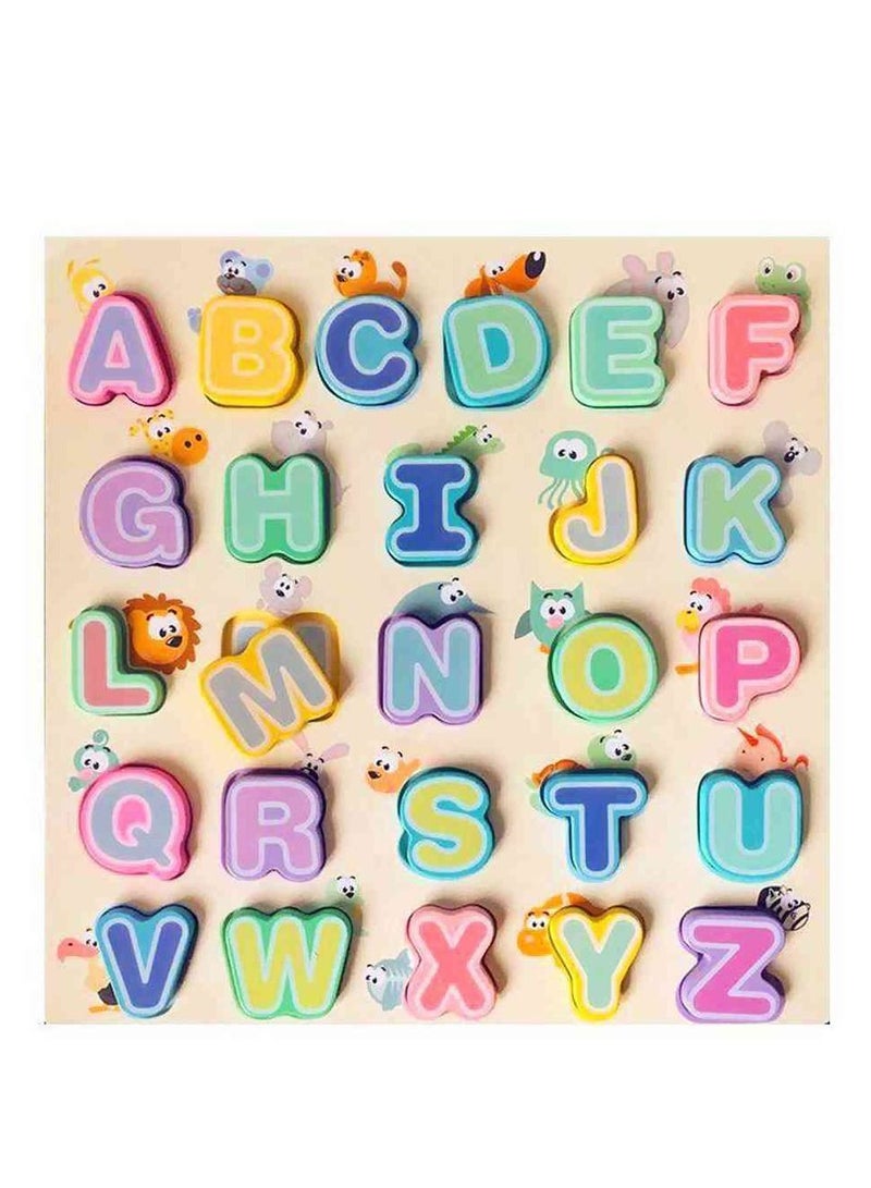 UKR Wooden 3D Alphabet Puzzle - Image 1