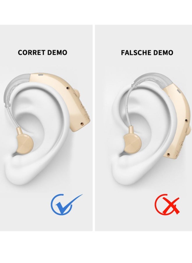 Jccgoo - Rechargeable Hearing Aids For Seniors, Sound Amplifier With Noise Canceling Function, Digital Hearing Aid With Charging Case, Simple to Operate and Hear Clear Sound - Image 1