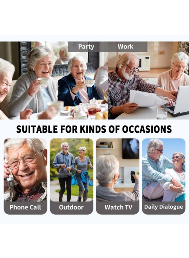 Jccgoo - Rechargeable Hearing Aids For Seniors, Sound Amplifier With Noise Canceling Function, Digital Hearing Aid With Charging Case, Simple to Operate and Hear Clear Sound - Image 1