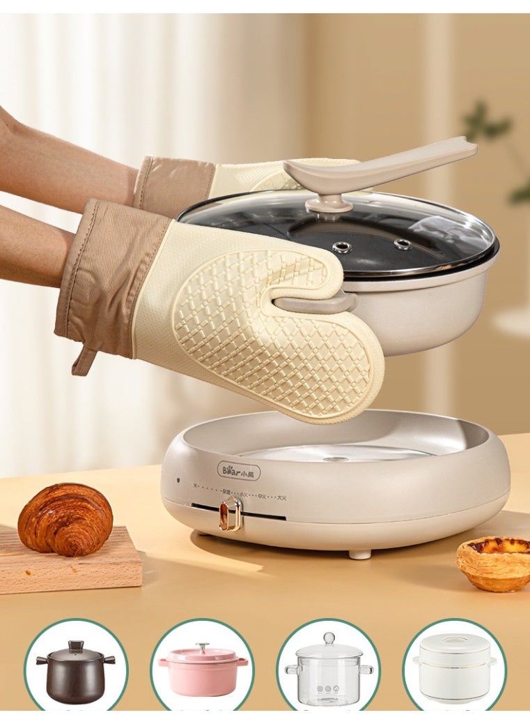 Sunspire 5 - PCS baking tool set: heat-resistant gloves and whisk, food tongs, brush, spatula, essential kitchen tools.  - Image 5
