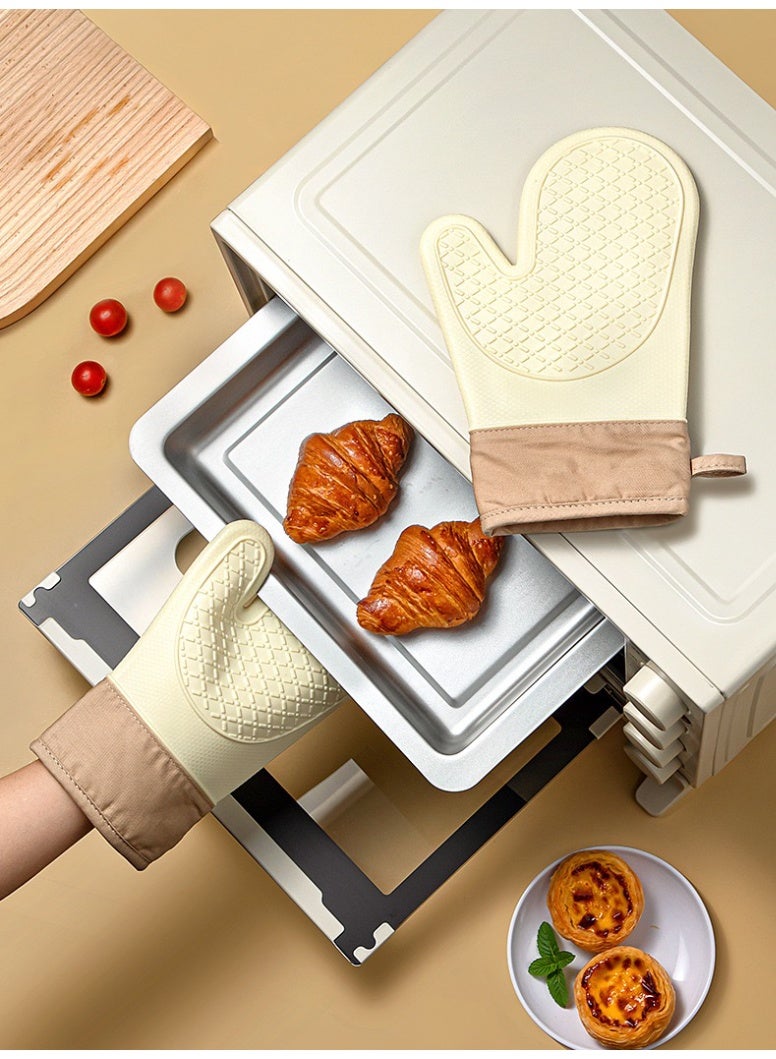 Sunspire 5 - PCS baking tool set: heat-resistant gloves and whisk, food tongs, brush, spatula, essential kitchen tools.  - Image 4