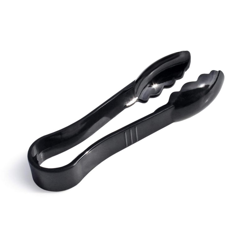 New Star Foodservice 35698 Utility Tong High Heat Plastic, Scalloped, 6 inch, Black, Set of 12 - Image 2