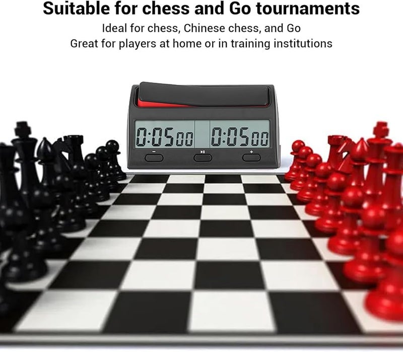 مؤقت شطرنج احترافي 7 وظائف توقيت 38 قاعدة ساعة متعددة الوظائف لبطولات لعبة وي تشي - Image 4