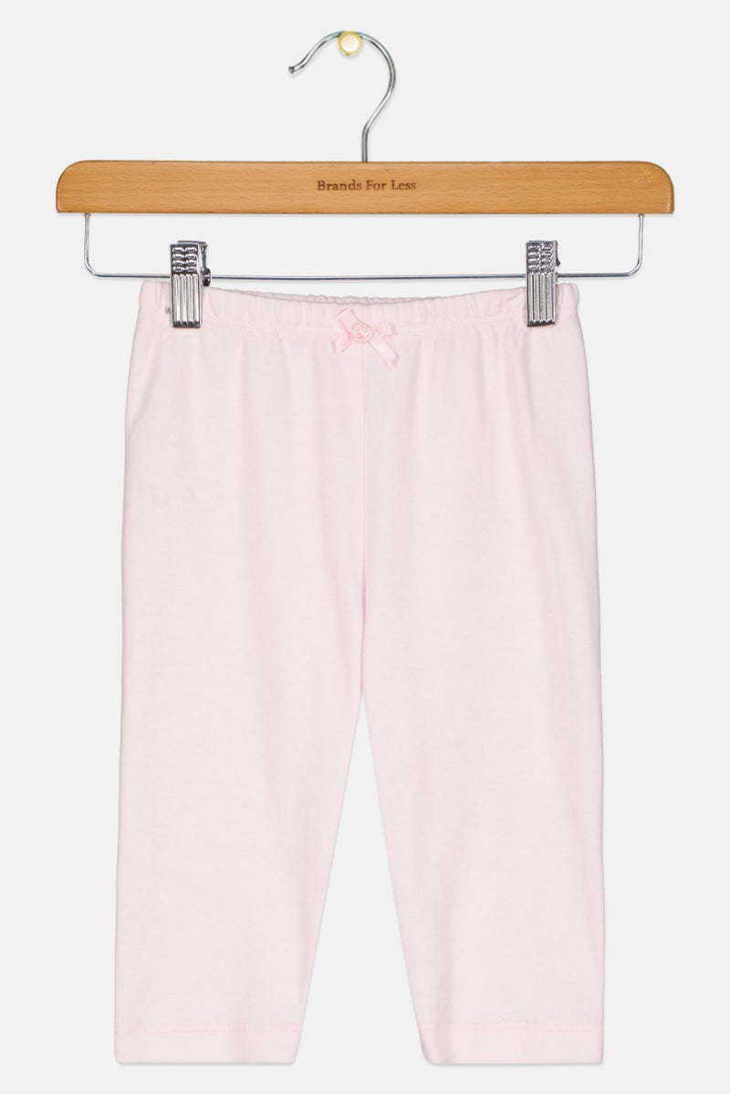 Choupette Toddlers Girl Solid Pants, Pink - Image 1