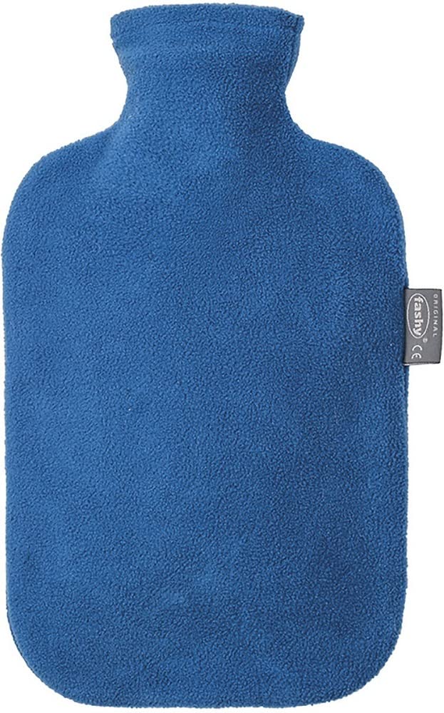 Fashy Blue Fleece Cover Hot Water Bottle by Fashy - Image 4