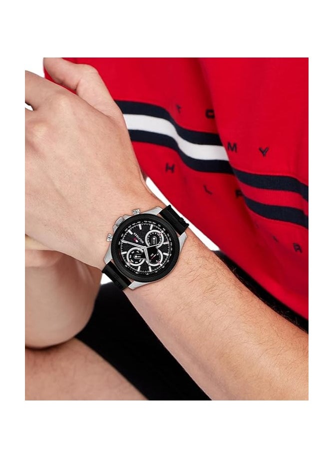 TOMMY HILFIGER - Tommy Hilfiger Men's Stainless Steel Racing-Inspired Watch (Model 1792082) - Image 1
