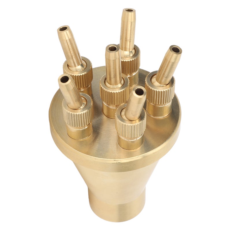Copper Water Fountain Nozzle Direct Spraying Universal Adjust Pool Sprinkler Head for Garden G1 Inch - Image 4