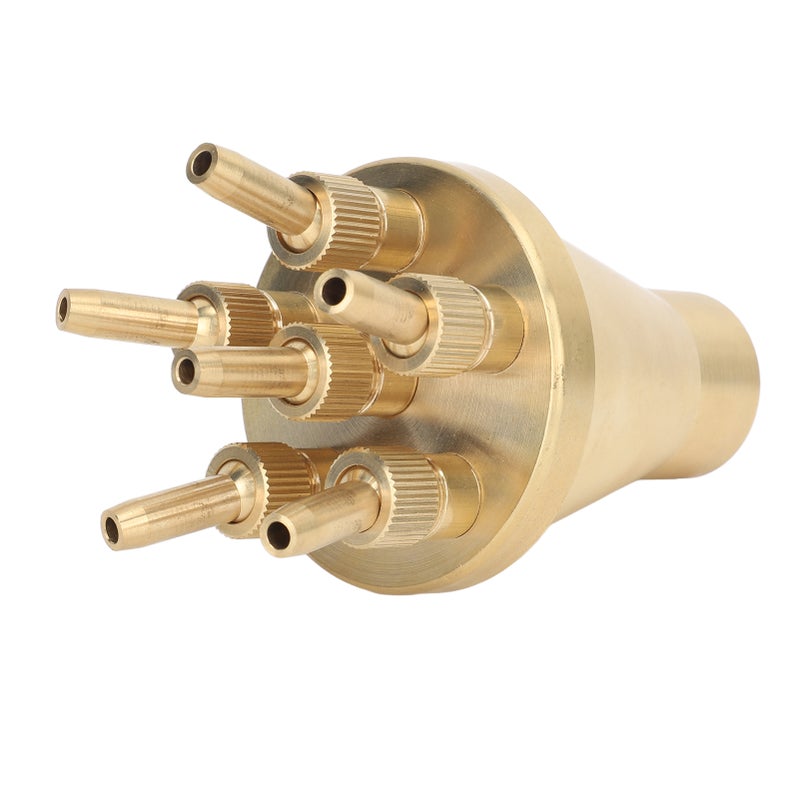 Copper Water Fountain Nozzle Direct Spraying Universal Adjust Pool Sprinkler Head for Garden G1 Inch - Image 2