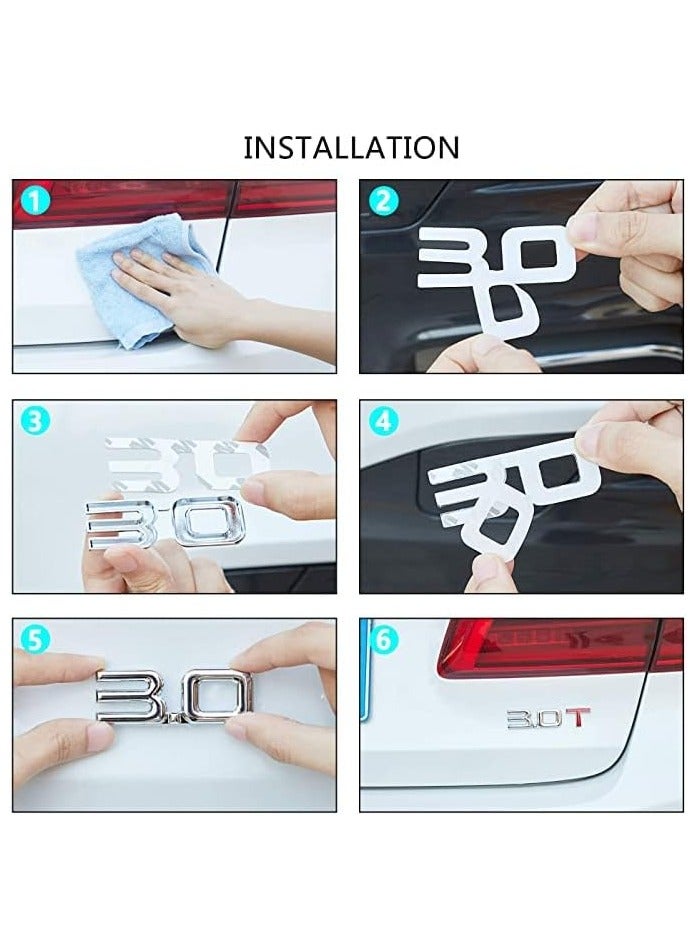 SOLDOUT Car Sticker Emblem Badge 3D Metal Metallic Logo Universal Auto Decal (Pack of 1, 3.0T) - Image 5