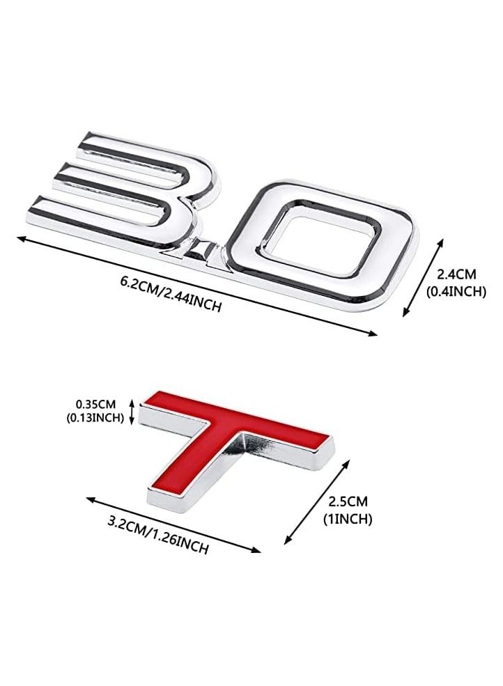 SOLDOUT Car Sticker Emblem Badge 3D Metal Metallic Logo Universal Auto Decal (Pack of 1, 3.0T) - Image 2