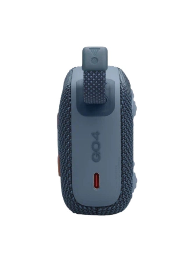 جي بي إل Go4-مكبر صوت محمول مقاوم للماء، صوت احترافي كبير مع جهير قوي، بطارية مدمجة تدوم 7 ساعات، مصنوع جزئيًا من مواد معاد تدويرها (أزرق) - Image 4