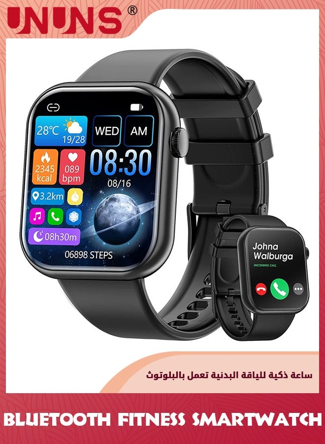 UNUNS New Upgraded Smart Watch,Smartwatches For Android iOS,2.01"Fitness Tracker Bluetooth Call-Answer/Make,Waterproof Sport Watch With Heart Rate/Sleep Monitor,59+Sport Modes,Smartwatches For Men Women  - Image 1
