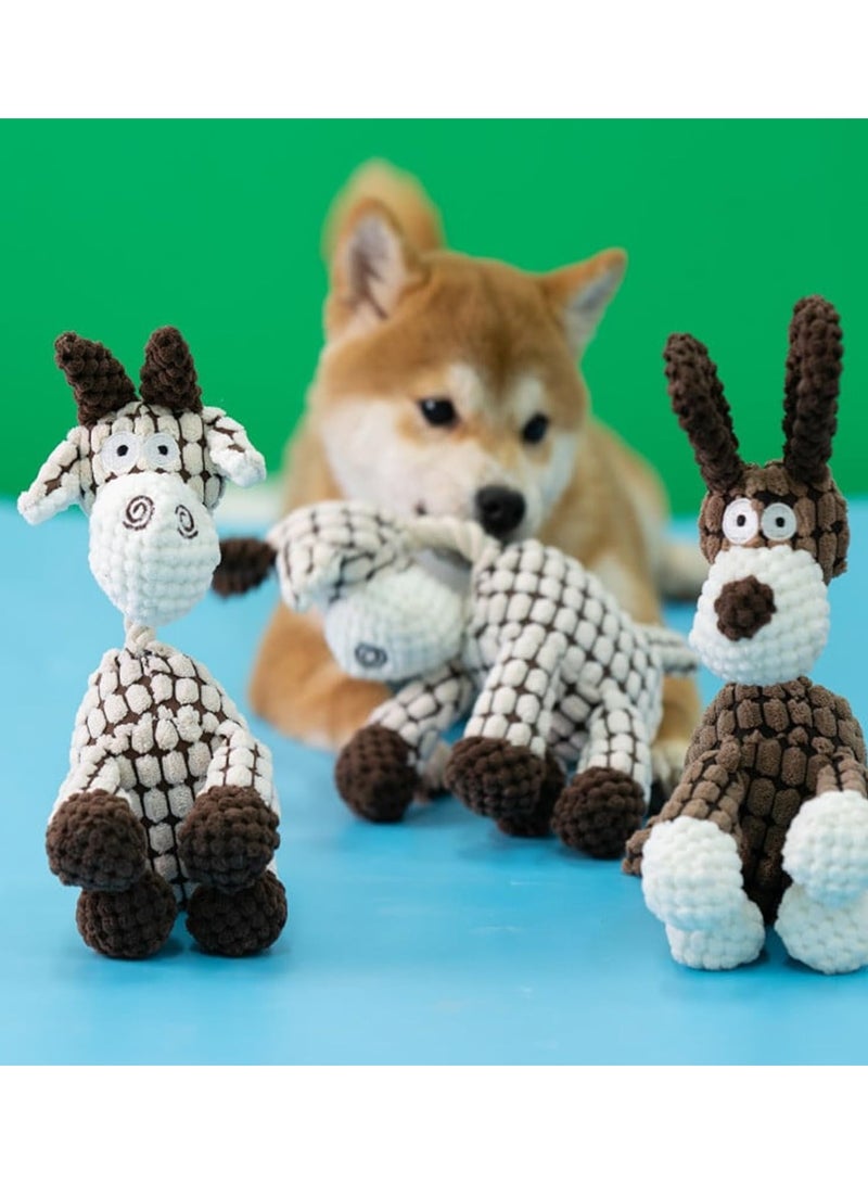 Excefore Robustplush - Immortal Squeaker Plush Toy For Dogs & Puppies, Antarcking Robust Plush Indestructible Toy, Durable Stuffed Animal Chew Toys with Squeakers, For Small Medium Dogs, Set of 3 - Image 4