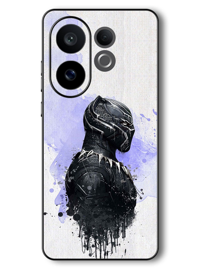 Theodor Case Compatible with Vivo V60 6.77 Inch Protection Shockproof Bumper Cover Black Panther - Image 1