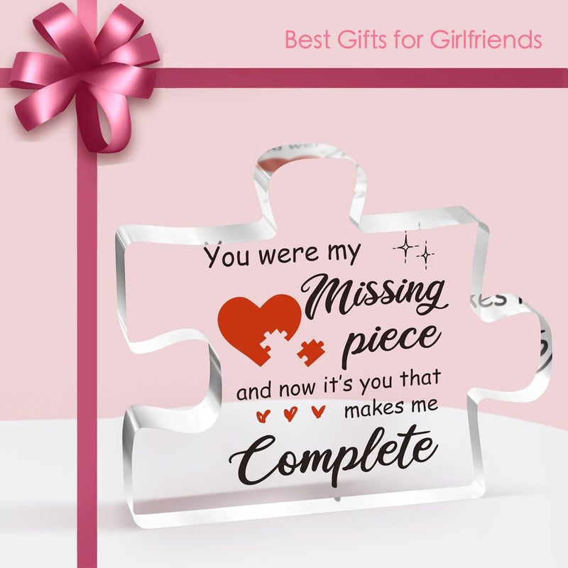 ilifemate Valentines Day Gifts for Her/Him  Gifts for Boyfriend Girlfriend - Acrylic Puzzle Piece Engraved Plaque Valentines Day Gifts  Birthday  Christmas  Anniversary  Valentines Day Gifts for Husband  Wife - Image 4