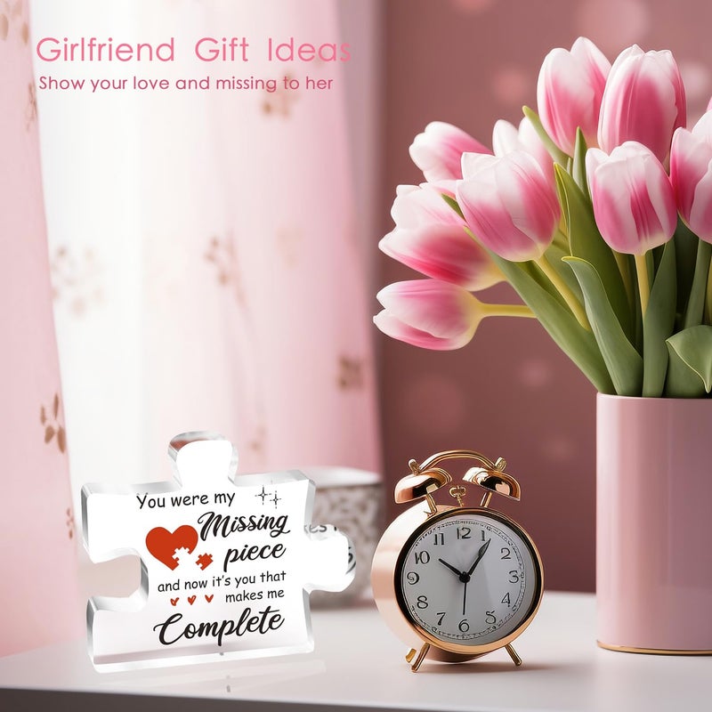 ilifemate Valentines Day Gifts for Her/Him  Gifts for Boyfriend Girlfriend - Acrylic Puzzle Piece Engraved Plaque Valentines Day Gifts  Birthday  Christmas  Anniversary  Valentines Day Gifts for Husband  Wife - Image 2