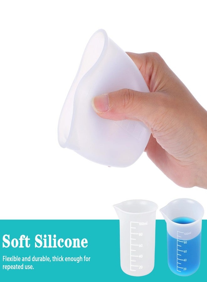 Neyauo 6 Pcs Silicone Laundry Detergent Cup 100ml Laundry Detergent Measuring Cup Reusable Washable Silicone Dispenser Cups Flexible Liquid Measuring Cups for Home,Hotel,Bathroom,Dormitory,DIY,Art & Craft - Image 4